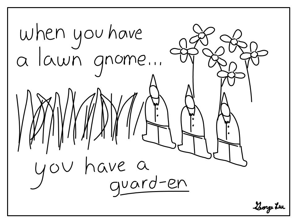 Cover photo for Punderline 51: Lawn Gnomes... Cover photo for Punderline 51: Lawn Gnomes...